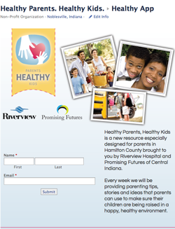 Healthy Parents, Healthy Kids Facebook App